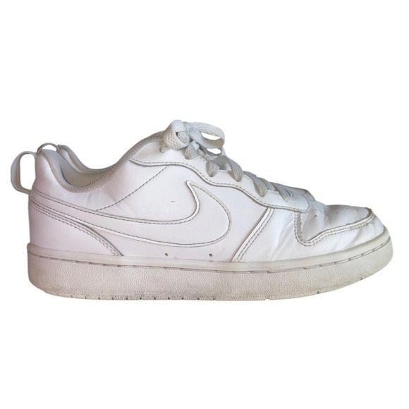 Nike Other - Nike Court Borough Low 2 White‎ Leather Sneakers Kids Size 6.5Y BQ5448 100